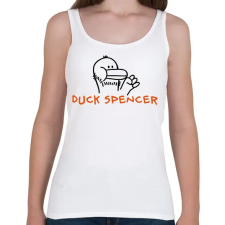 PRINTFASHION Duck Spencer - Női atléta - Fehér női trikó