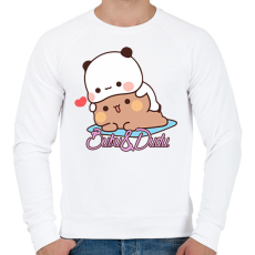 PRINTFASHION Dudu and Bubu - Férfi pulóver - Fehér