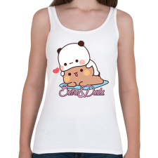 PRINTFASHION Dudu and Bubu - Női atléta - Fehér női trikó