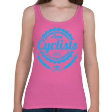 PRINTFASHION Dühös biciklis - Női atléta - Rózsaszín