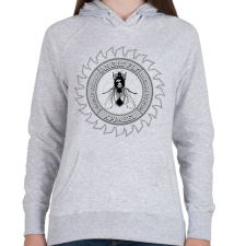 PRINTFASHION Dühös légy - Női kapucnis pulóver - Sport szürke női pulóver, kardigán