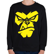 PRINTFASHION Dühös majom - Gyerek pulóver - Fekete gyerek pulóver, kardigán
