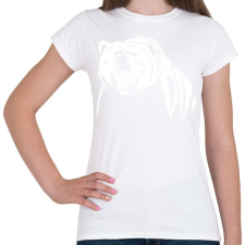 PRINTFASHION Dühös medve - Női póló - Fehér női póló