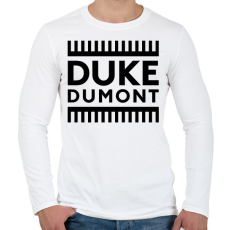 PRINTFASHION Duke Dumont - Férfi hosszú ujjú póló - Fehér