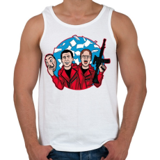 PRINTFASHION Dunder Mifflin - Férfi atléta - Fehér