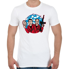 PRINTFASHION Dunder Mifflin - Férfi póló - Fehér férfi póló