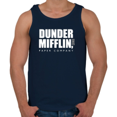 PRINTFASHION Dunder Mifflin - White - Férfi atléta - Sötétkék