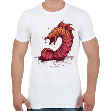 PRINTFASHION Dune - homokféreg - Férfi póló - Fehér férfi póló