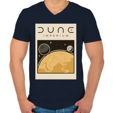 PRINTFASHION Dune: Imperium - Férfi V-nyakú póló - Sötétkék