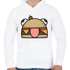 PRINTFASHION Durr Burger - Férfi kapucnis pulóver - Fehér