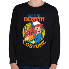 PRINTFASHION Dustin costume - Gyerek pulóver - Fekete gyerek pulóver, kardigán
