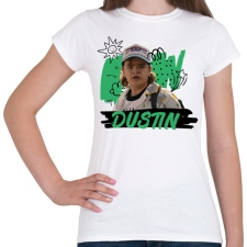 PRINTFASHION Dustin - Stranger Things - Női póló - Fehér női póló