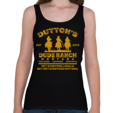 PRINTFASHION Dutton's Dude Ranch - Női atléta - Fekete