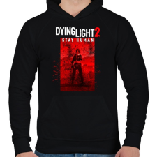 PRINTFASHION Dying Light 2 - Férfi kapucnis pulóver - Fekete férfi pulóver, kardigán