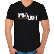 PRINTFASHION DYING LIGHT - Férfi V-nyakú póló - Fekete férfi póló