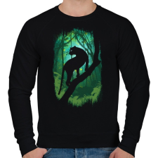 PRINTFASHION Dzsungel könyve - Férfi pulóver - Fekete férfi pulóver, kardigán