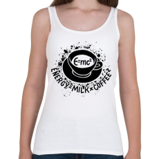 PRINTFASHION E=mc2, Energy=milkxcoffee2 - Női atléta - Fehér