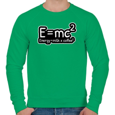 PRINTFASHION E=mc2 - Férfi pulóver - Zöld férfi pulóver, kardigán