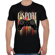 PRINTFASHION E-sport - Férfi póló - Fekete