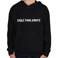 PRINTFASHION EAGLE FANG KARATE - Gyerek kapucnis pulóver - Fekete
