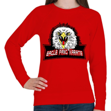PRINTFASHION Eagle fang karate - Női pulóver - Piros női pulóver, kardigán
