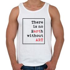 PRINTFASHION eARTh - Férfi atléta - Fehér atléta, trikó