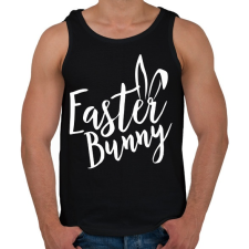 PRINTFASHION Easter Bunny - Férfi atléta - Fekete atléta, trikó