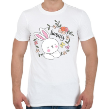 PRINTFASHION Easter Bunny  - Férfi póló - Fehér férfi póló