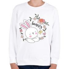 PRINTFASHION Easter Bunny  - Gyerek pulóver - Fehér gyerek pulóver, kardigán
