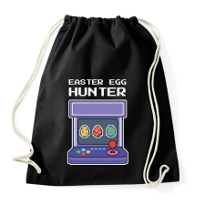 PRINTFASHION Easter egg hunter - Sportzsák, Tornazsák - Fekete tornazsák