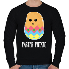 PRINTFASHION Easter potato - Férfi pulóver - Fekete férfi pulóver, kardigán