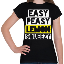 PRINTFASHION Easy peaasy - Női póló - Fekete női póló
