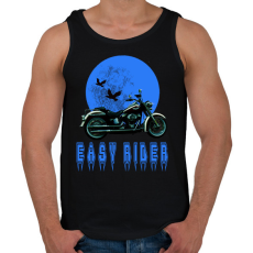 PRINTFASHION easy rider - Férfi atléta - Fekete