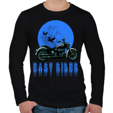 PRINTFASHION easy rider - Férfi hosszú ujjú póló - Fekete