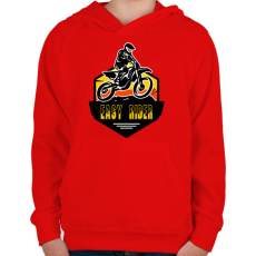 PRINTFASHION easy rider - Gyerek kapucnis pulóver - Piros