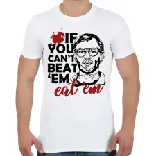 PRINTFASHION Eat 'em - Férfi póló - Fehér férfi póló