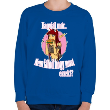 PRINTFASHION EAT - Gyerek pulóver - Királykék gyerek pulóver, kardigán