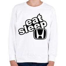 PRINTFASHION Eat Sleep Honda - Gyerek pulóver - Fehér gyerek pulóver, kardigán