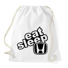 PRINTFASHION Eat Sleep Honda - Sportzsák, Tornazsák - Fehér tornazsák