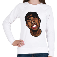 PRINTFASHION Eazy-E - Női pulóver - Fehér női pulóver, kardigán