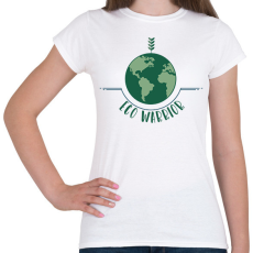 PRINTFASHION Eco warrior - Női póló - Fehér