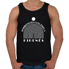 PRINTFASHION Édes a pihenés - Férfi atléta - Fekete