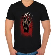 PRINTFASHION Édes álom - Férfi V-nyakú póló - Fekete férfi póló