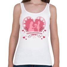 PRINTFASHION Édesanyámnak - Női atléta - Fehér női trikó