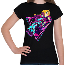 PRINTFASHION Edward Elric - Női póló - Fekete női póló