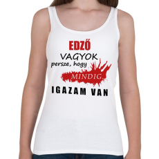 PRINTFASHION Edző vagyok... - Női atléta - Fehér