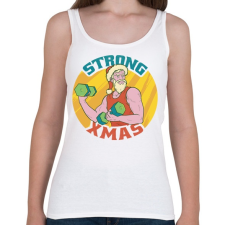 PRINTFASHION Edzős Mikulás - Női atléta - Fehér női trikó