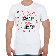 PRINTFASHION Ég veled Kisasszony - Férfi póló - Fehér férfi póló