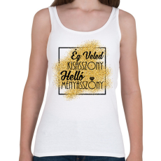 PRINTFASHION Ég veled kisasszony, Helló menyasszony - lánybúcsús póló - Női atléta - Fehér