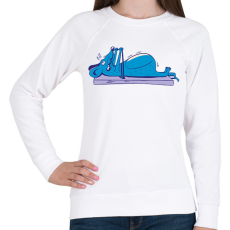 PRINTFASHION Egér edzés - Női pulóver - Fehér